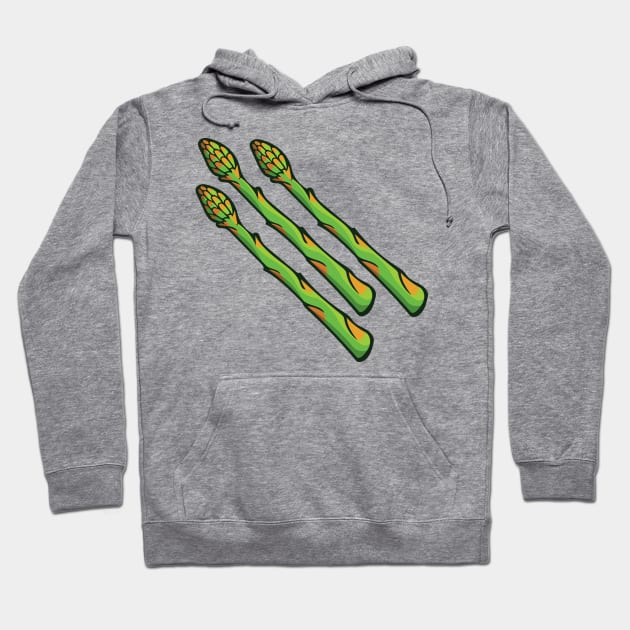 Green Asparagus Hoodie by deancoledesign